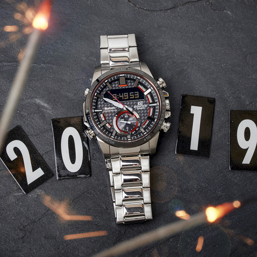 zegarek Edifice ECB-800DB-1AEF BLUETOOTH SYNC LCD EDIFICE Premium mineralne