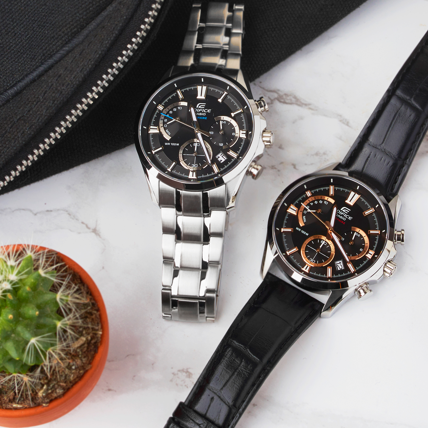 zegarek Edifice EFB-550D-1AVUER srebrny EDIFICE Momentum - miniatura 4