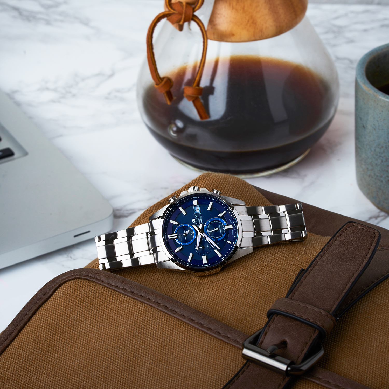 Edifice EFB-560SBD-2AVUER męski zegarek EDIFICE Premium bransoleta - miniatura 3