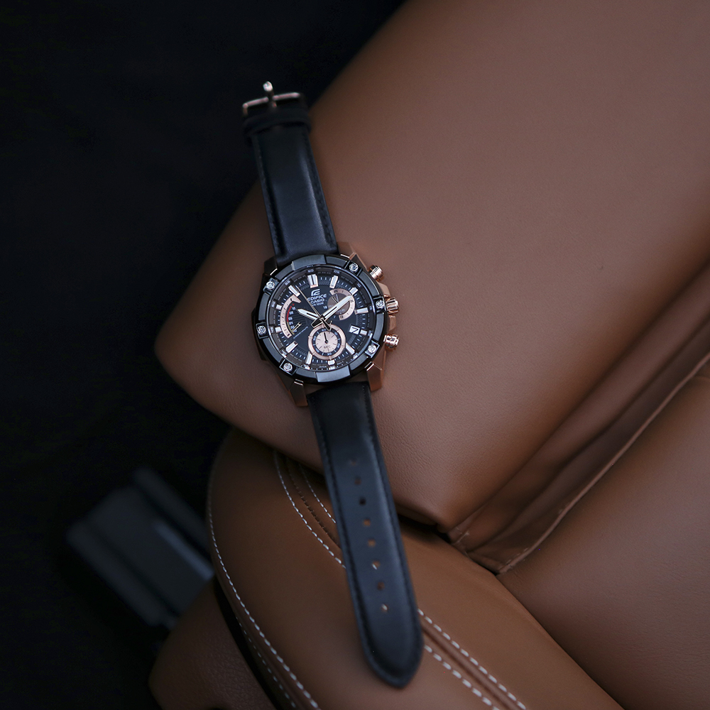 zegarek Edifice EFR-559BGL-1AVUEF męski z chronograf EDIFICE Momentum - miniatura 3
