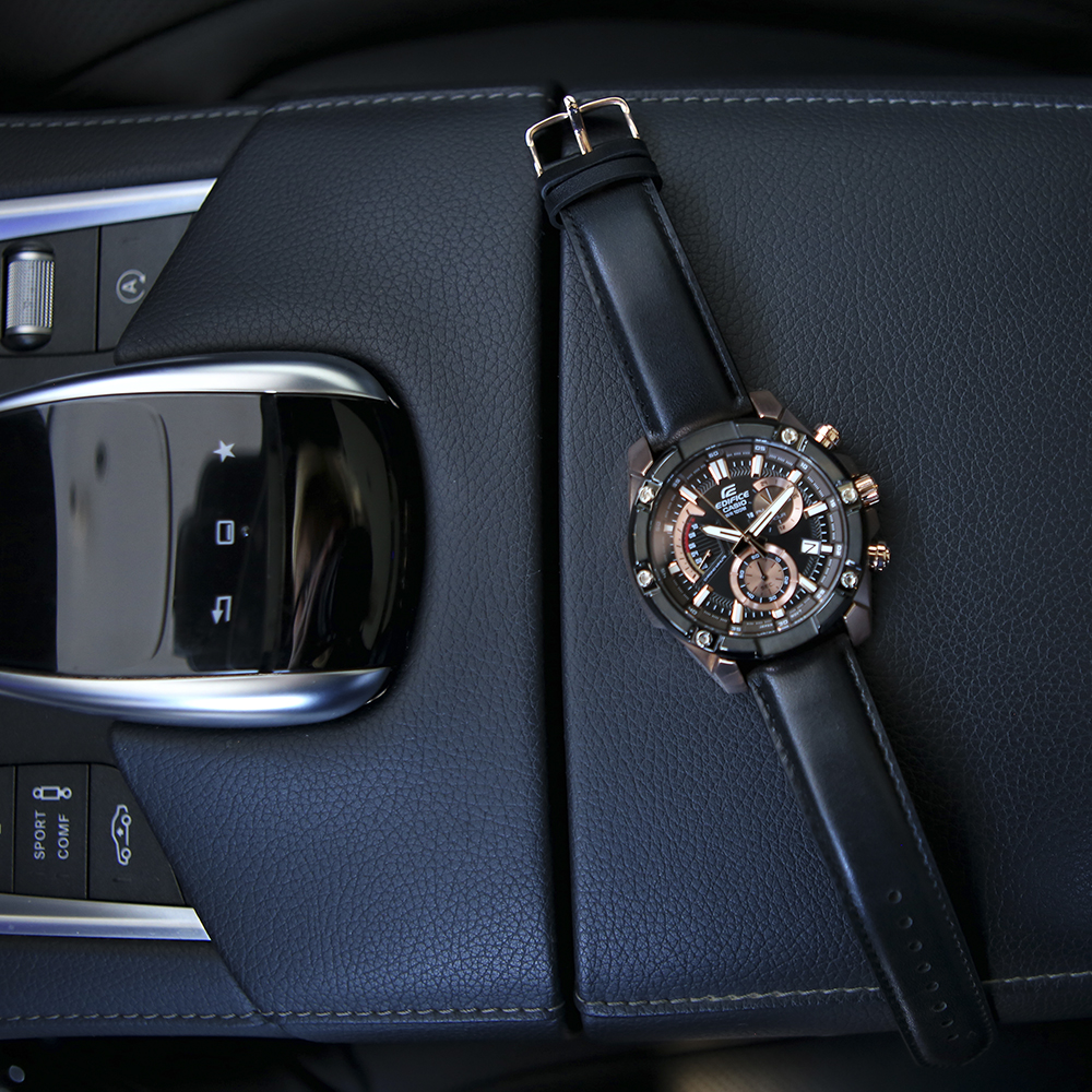 zegarek Edifice EFR-559BGL-1AVUEF czarny EDIFICE Momentum - miniatura 4