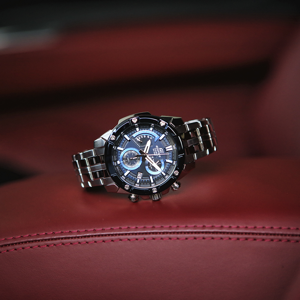 Edifice EFR-559DB-2AVUEF EDIFICE Momentum klasyczny zegarek srebrny