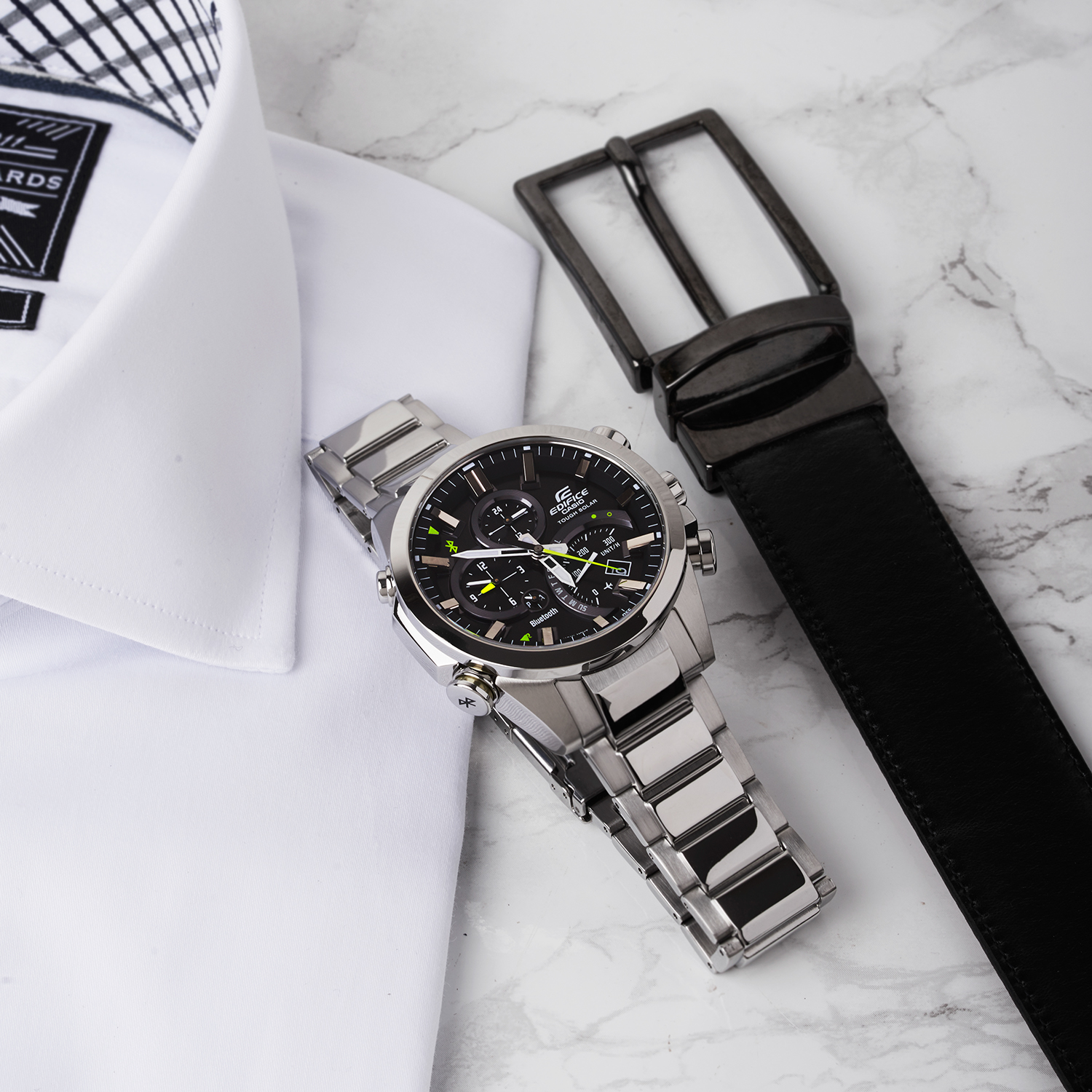 zegarek Edifice EQB-501D-1AER męski z chronograf EDIFICE Premium - miniatura 2