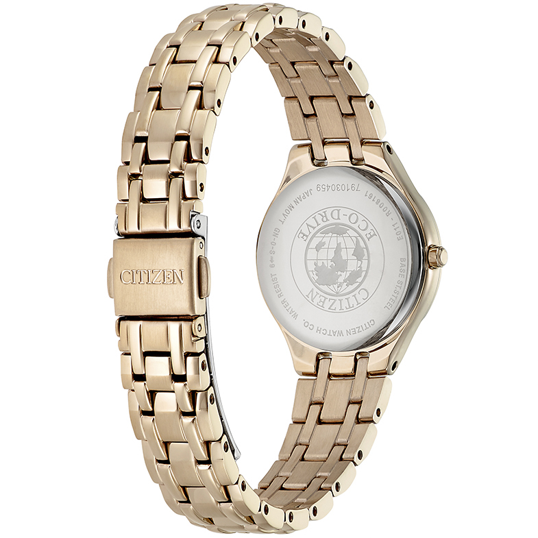 Citizen EW2483-85B Elegance klasyczny zegarek różowe złoto
