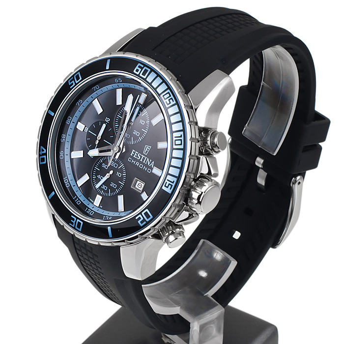 zegarek Festina F16561-2 męski z chronograf Chronograf - miniatura 3