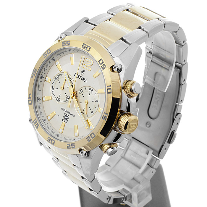 zegarek Festina F16681-1 męski z chronograf Chronograf - miniatura 3