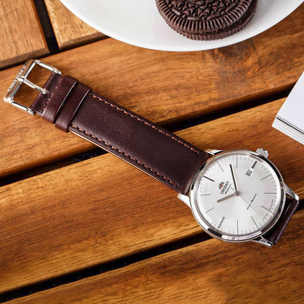 Orient FAC0000EW0 zegarek srebrny klasyczny Classic pasek - miniatura 5