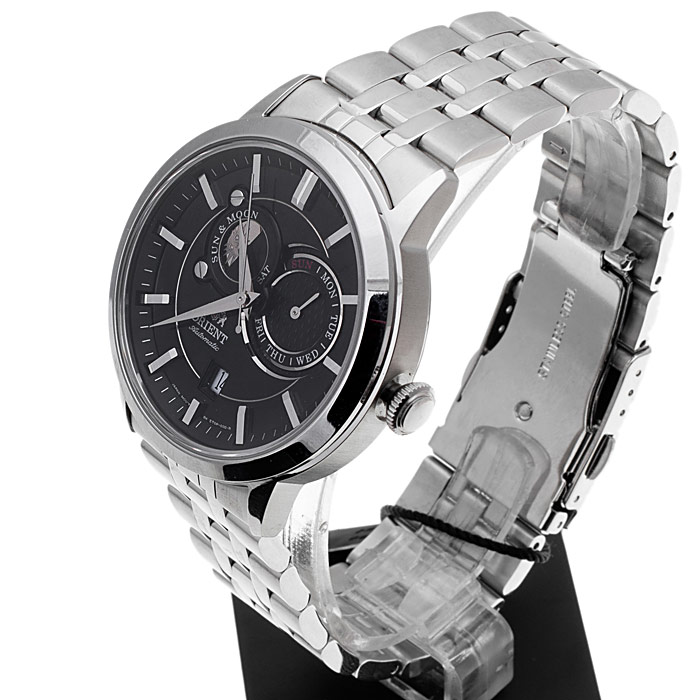 Orient FET0P002B0 Sun and Moon Contemporary klasyczny zegarek srebrny - miniatura 6