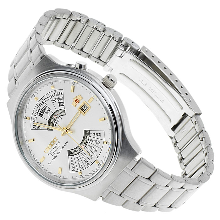 Orient FEU00002WW Contemporary klasyczny zegarek srebrny