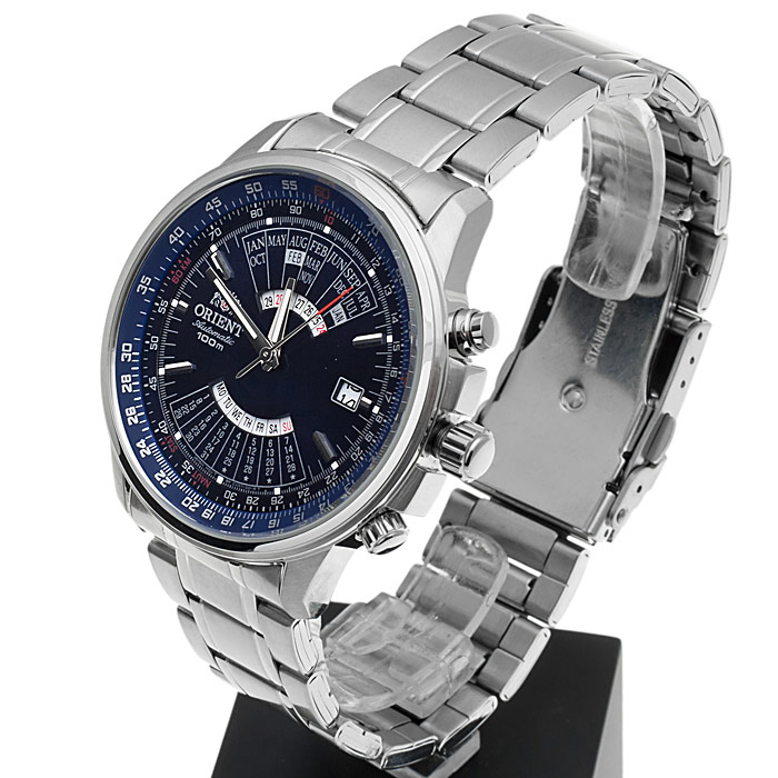 Orient FEU07008DX Sports klasyczny zegarek srebrny