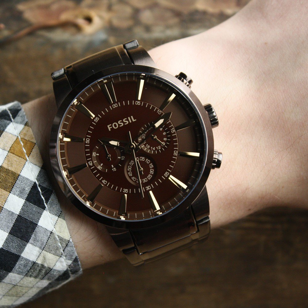 zegarek Fossil FS4357 OTHER - MENS męski z chronograf Mens Dress - miniatura 3