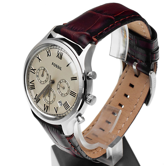 zegarek Fossil FS4738 męski z chronograf Mens Dress - miniatura 3
