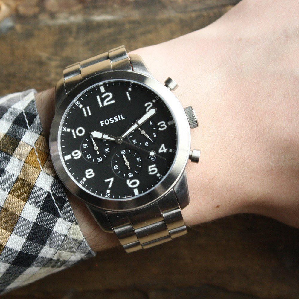 zegarek Fossil FS5141 PILOT 54 męski z chronograf Pilot 54 - miniatura 3