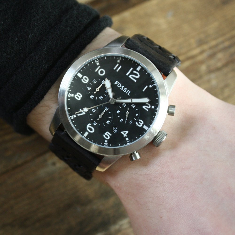 zegarek Fossil FS5181 PILOT 54 męski z chronograf Pilot 54 - miniatura 3