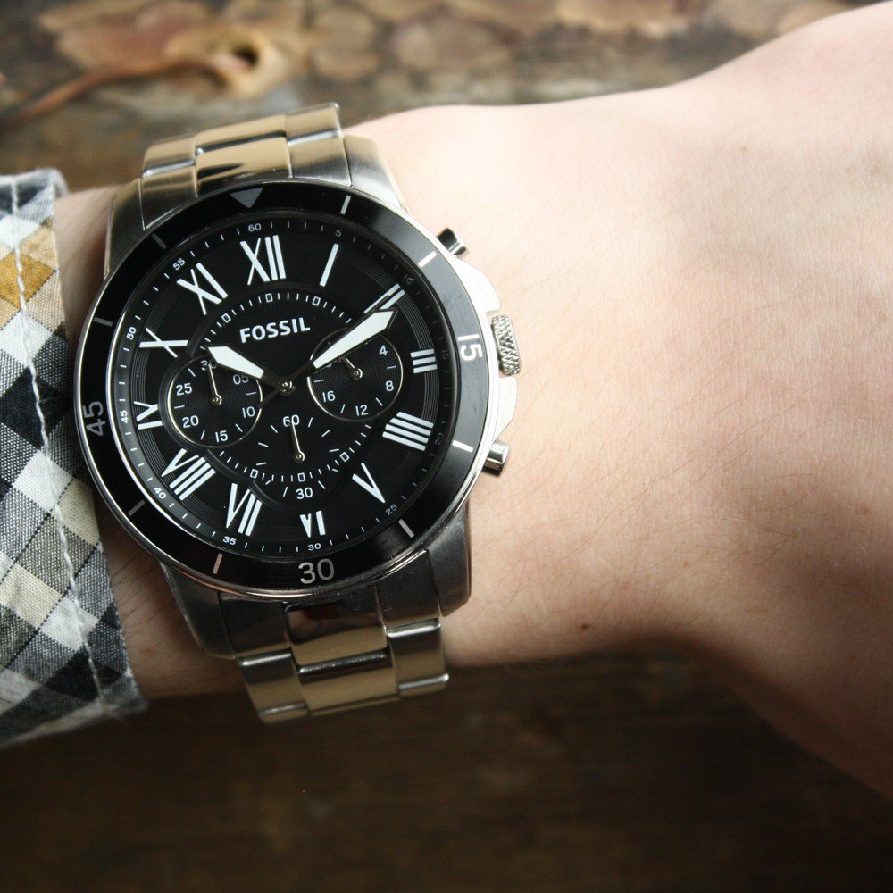 zegarek Fossil FS5236 męski z chronograf Grant - miniatura 3