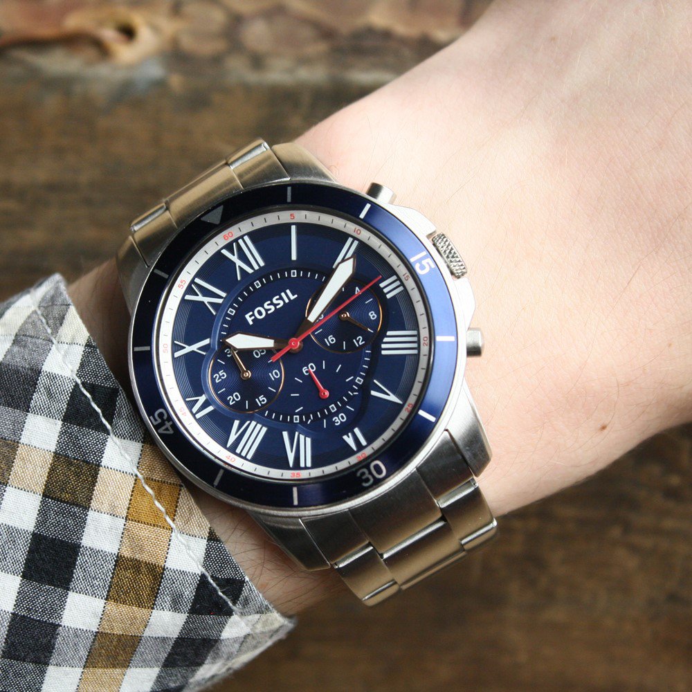 zegarek Fossil FS5238 męski z chronograf Grant - miniatura 3