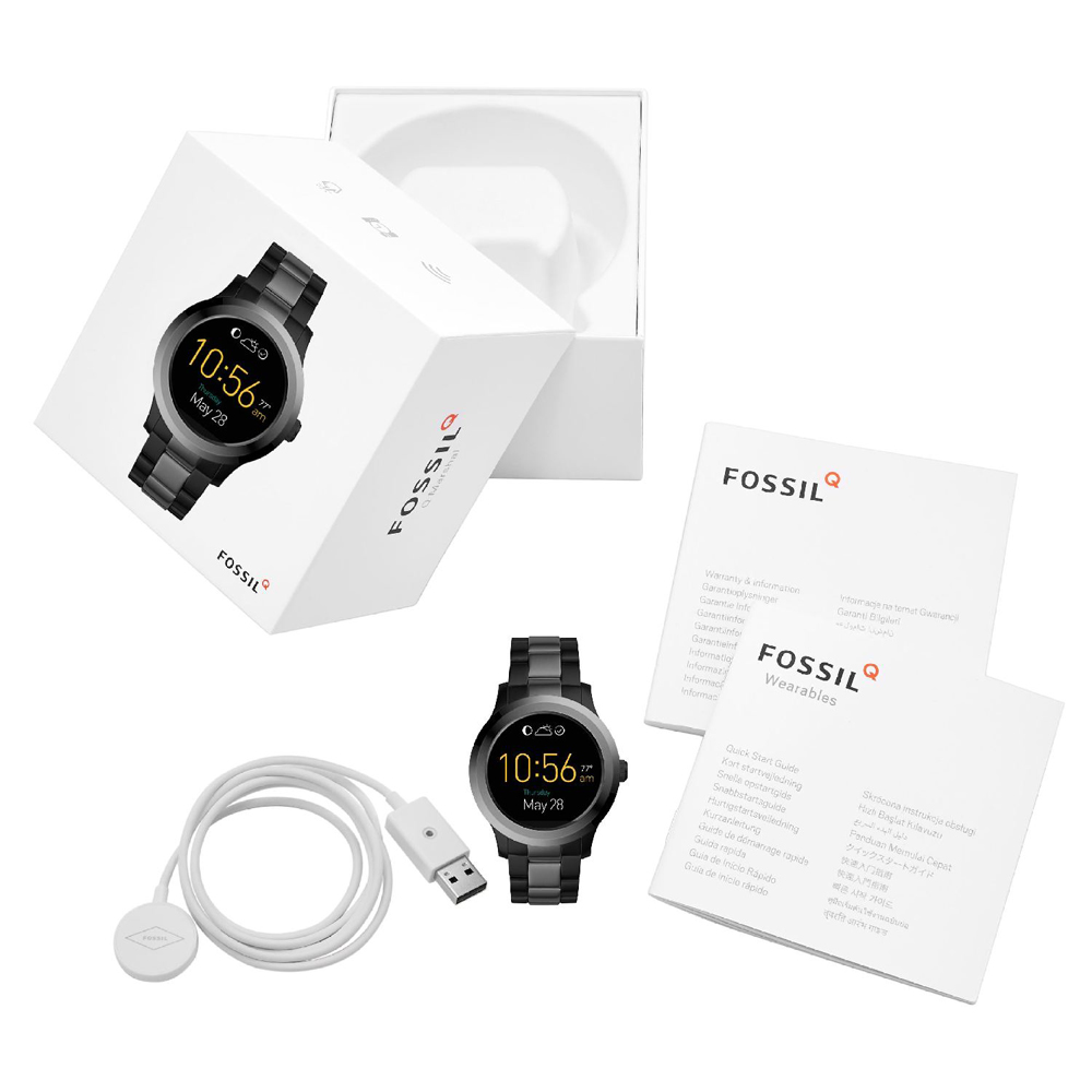 Fossil Smartwatch FTW2117 Q Founder 2.0 Smartwatch Fossil Q fashion/modowy zegarek czarny - miniatura 6