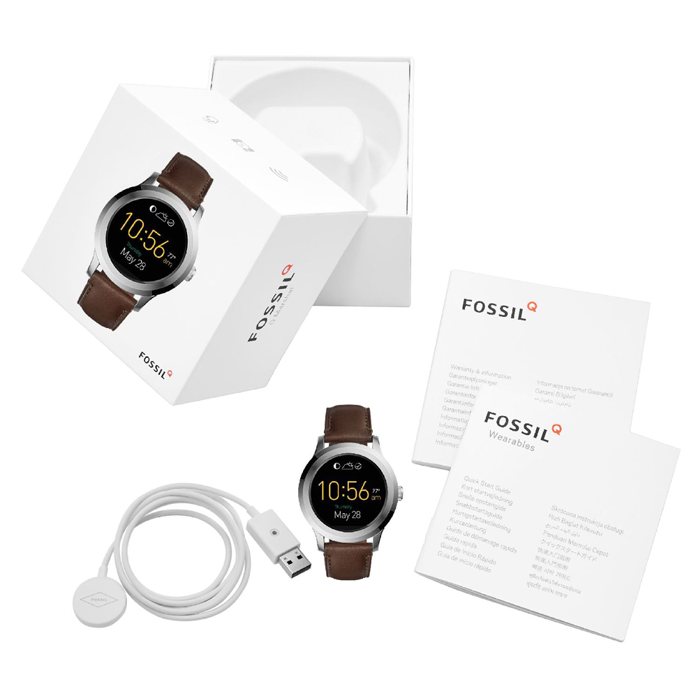 Fossil Smartwatch FTW2119 Q Founder 2.0 Smartwatch Fossil Q fashion/modowy zegarek srebrny - miniatura 6