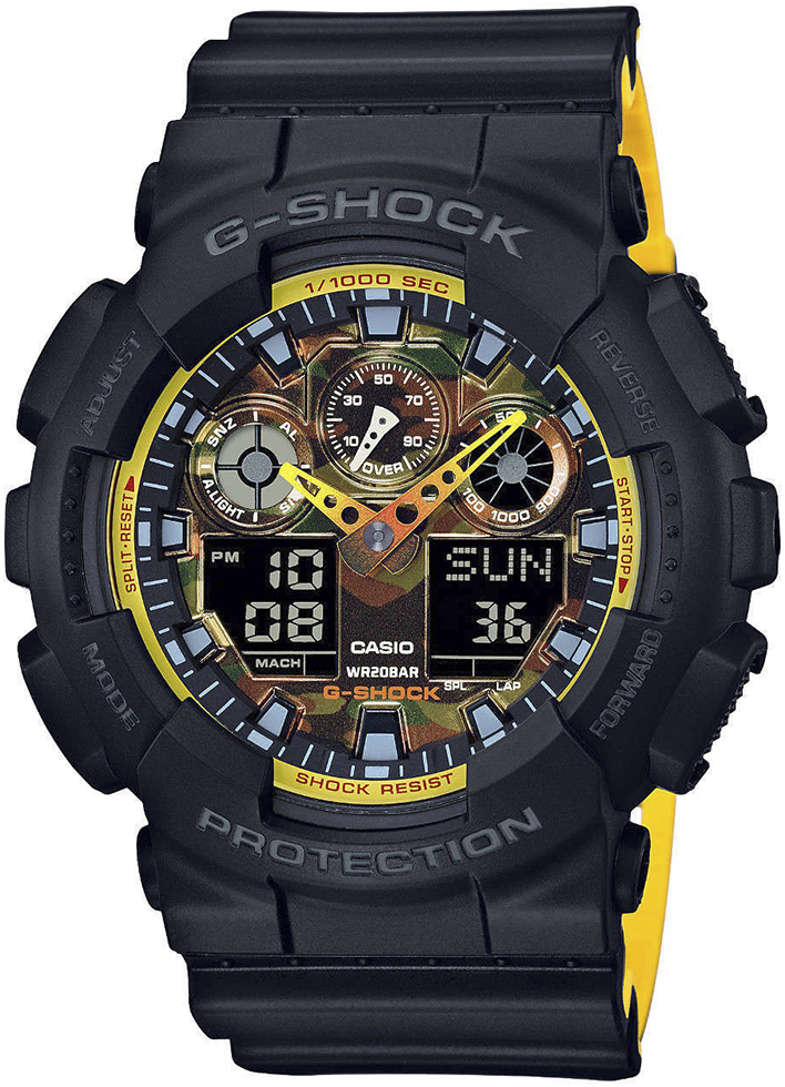 G-Shock GA-100BY-1AER G-SHOCK Specials ORANGE ACCENTS