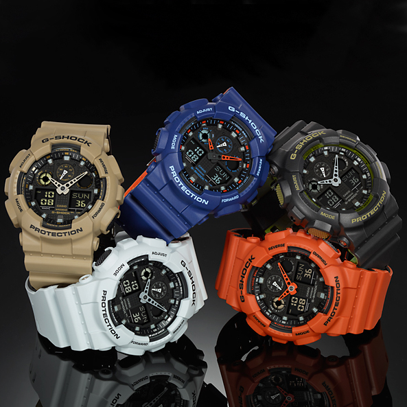 zegarek G-Shock GA-100L-2AER kwarcowy męski G-SHOCK Original LAYERED