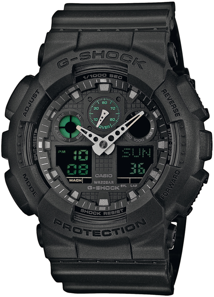 G-SHOCK MISSION BLACK GA-100MB-1AER