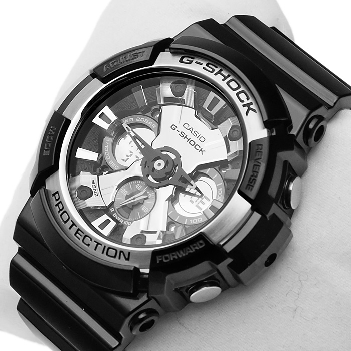 G-Shock GA-200BW-1AER G-Shock zegarek męski sportowy mineralne - miniatura 5