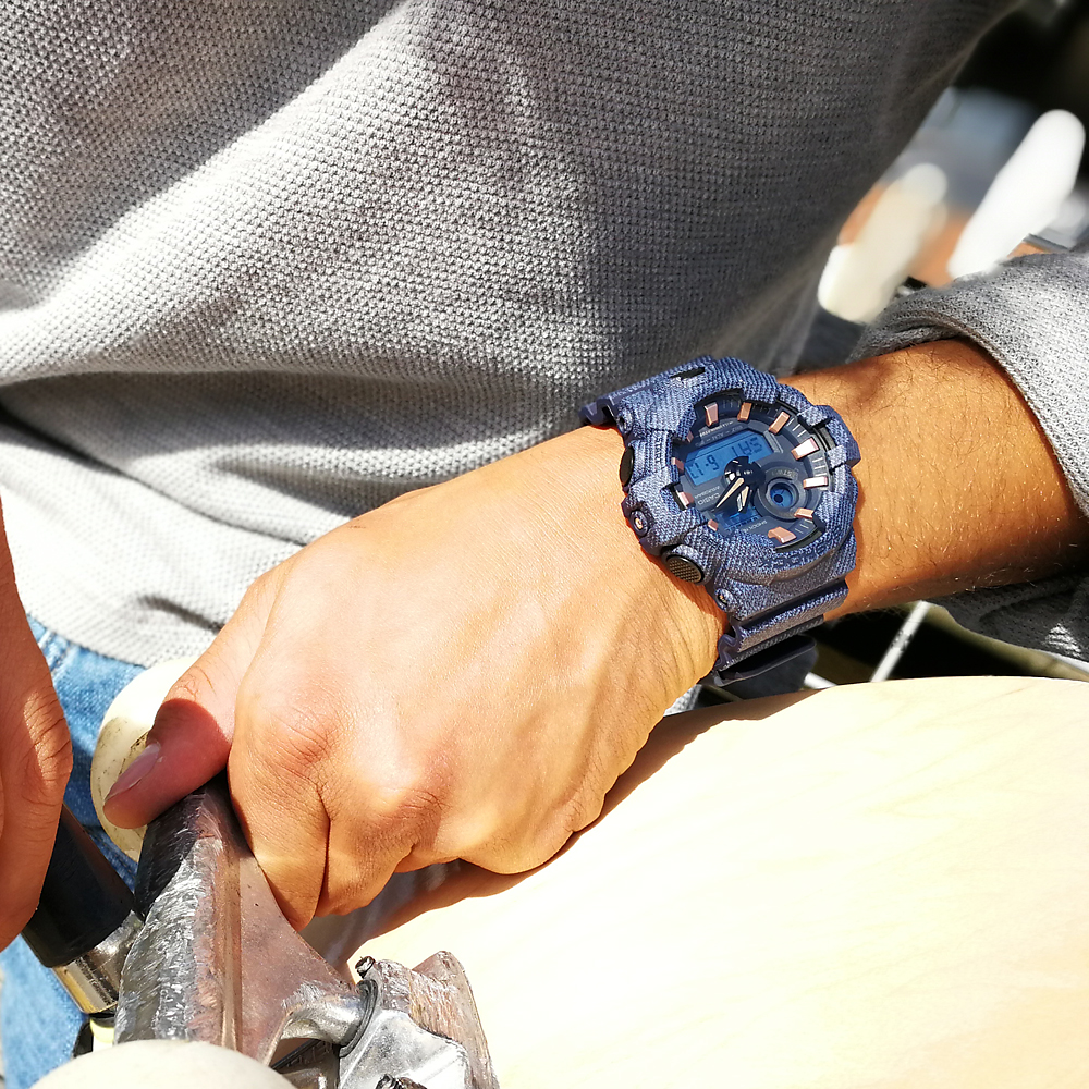 zegarek G-Shock GA-700DE-2AER niebieski G-SHOCK Style - miniatura 4