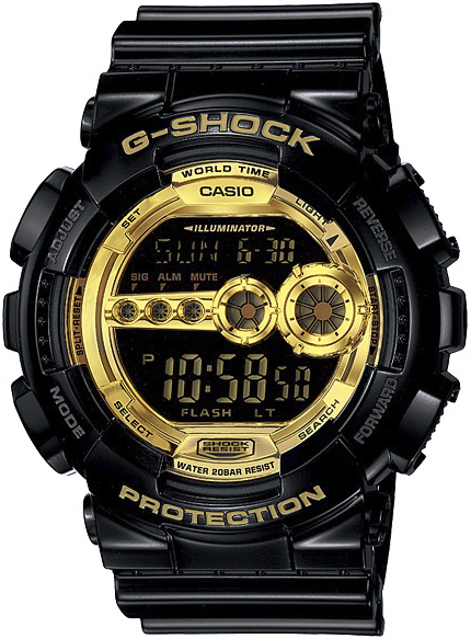 G-Shock GD-100GB-1ER G-SHOCK Style BLACK AND GOLD