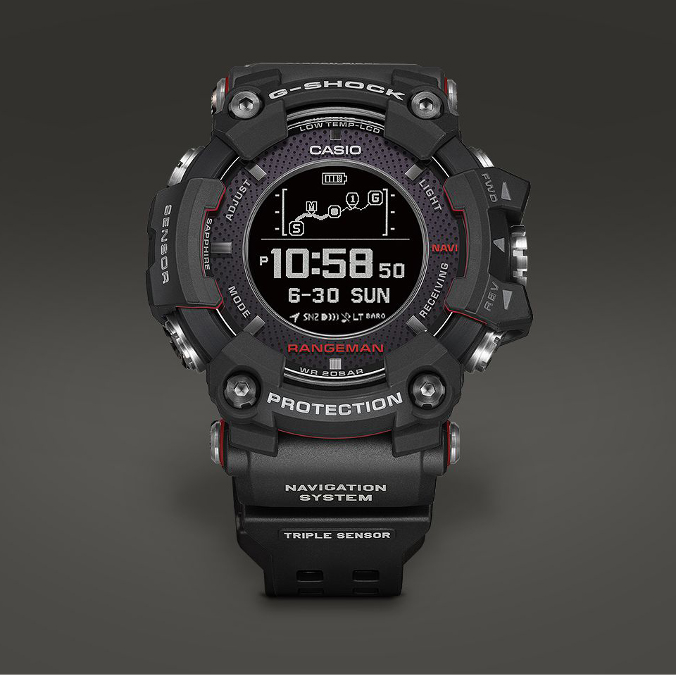 G-Shock GPR-B1000-1ER PROFFESIONAL RANGEMAN G-SHOCK Master of G sportowy zegarek czarny