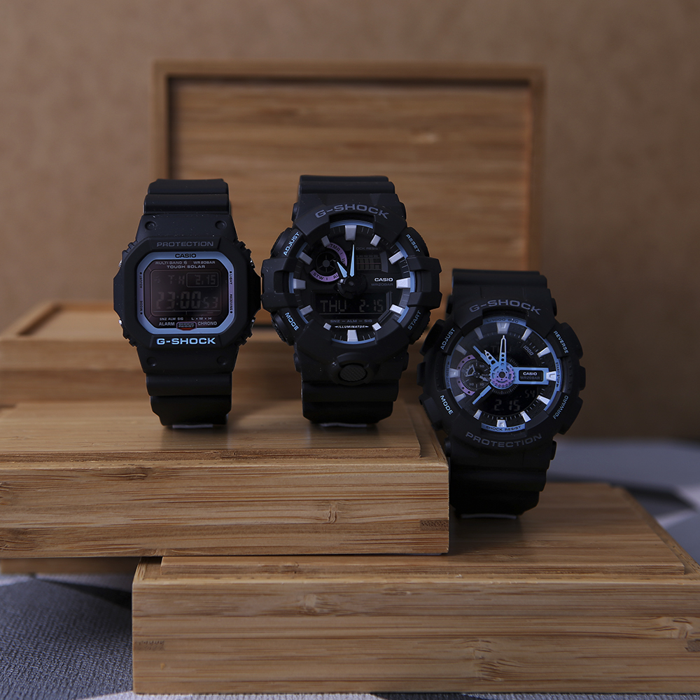 G-Shock GW-M5610PC-1ER 90S RAVE COLOR G-SHOCK Style sportowy zegarek czarny - miniatura 6