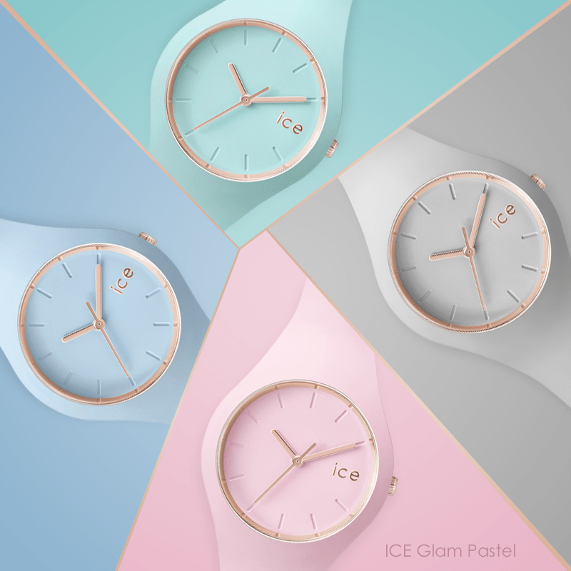 ICE Watch ICE.001067 ICE glam pastel lotus rozm. M Ice-Glam Pastel fashion/modowy zegarek niebieski