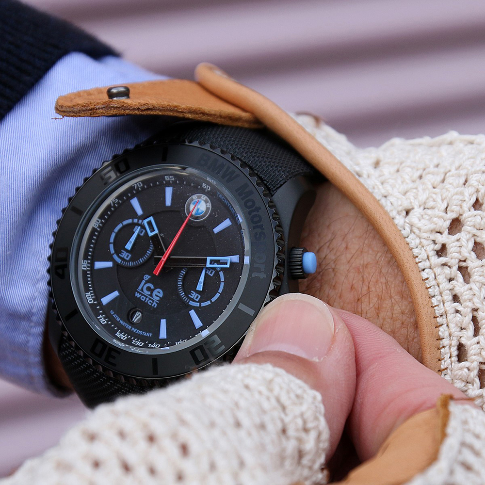 zegarek ICE Watch ICE.001123 BMW Motorsport (steel) black męski z tachometr ICE-BMW - miniatura 3