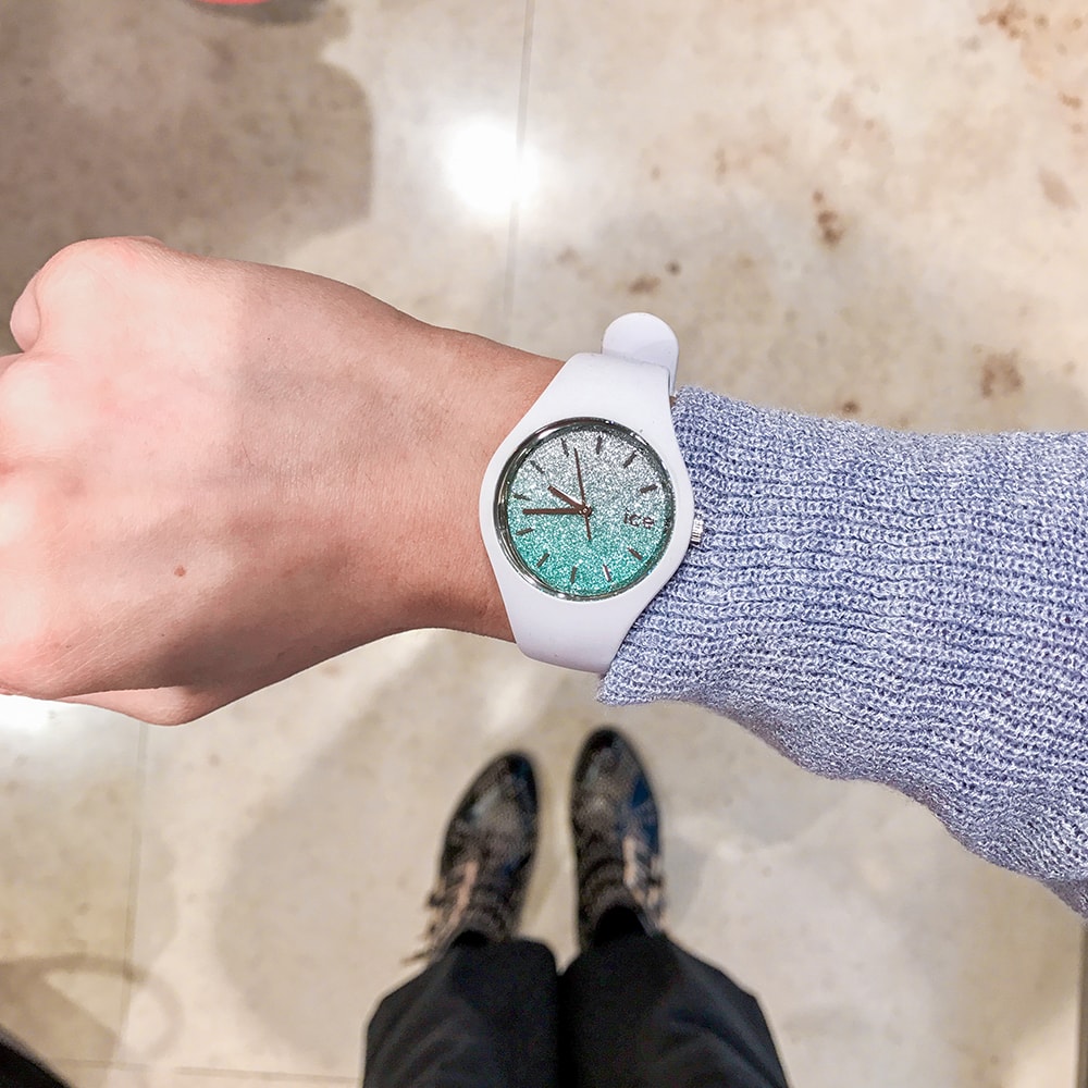 ICE Watch ICE.013430 ICE lo White Turquoise rozm. M ICE-Lo fashion/modowy zegarek biały - miniatura 6