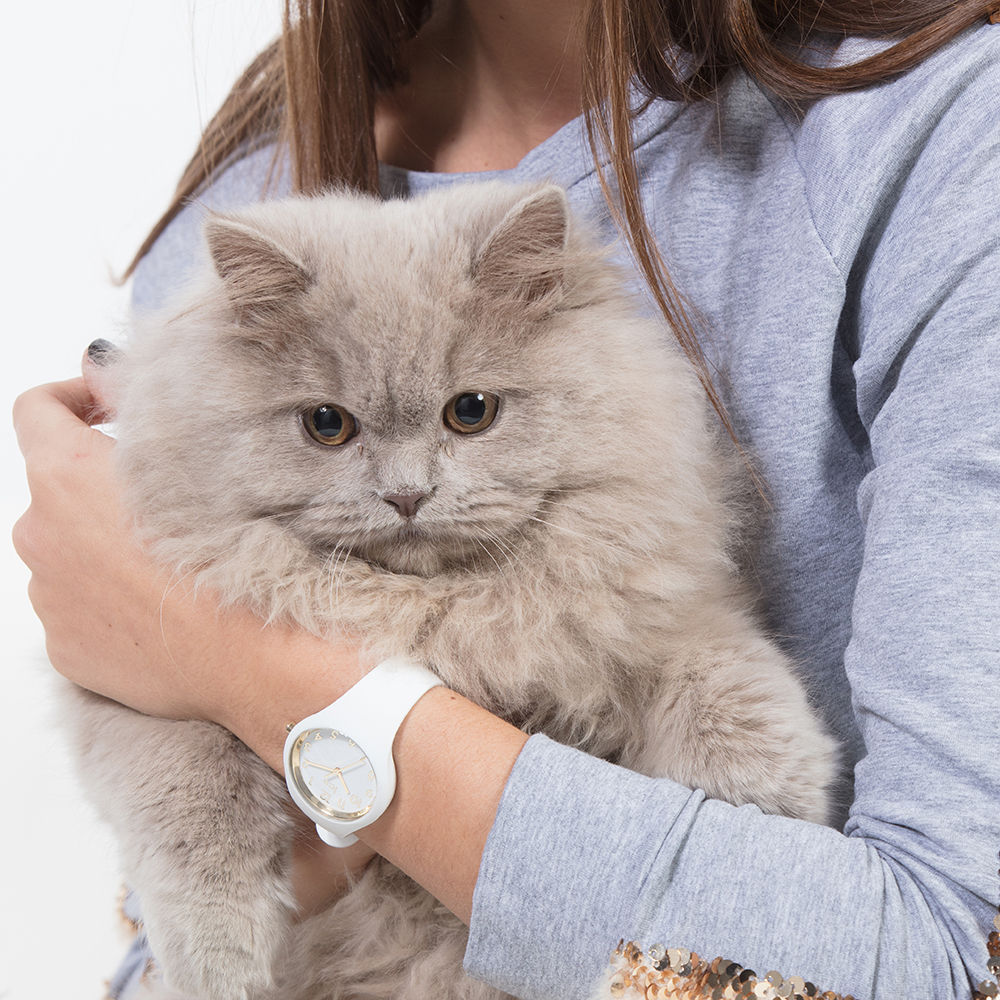 ICE Watch ICE.015339 ICE glam white gold rozm. M Ice-Glam fashion/modowy zegarek biały - miniatura 6