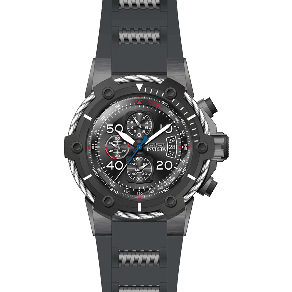 Invicta IN25467 zegarek srebrny sportowy Bolt pasek - miniatura 5