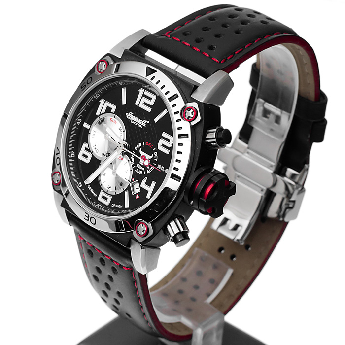 zegarek Ingersoll IN2806BK męski z chronograf Collection - miniatura 3