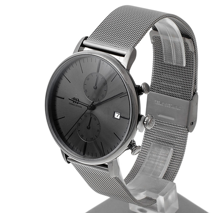 zegarek Danish Design IQ64Q975 męski z chronograf Bransoleta - miniatura 3