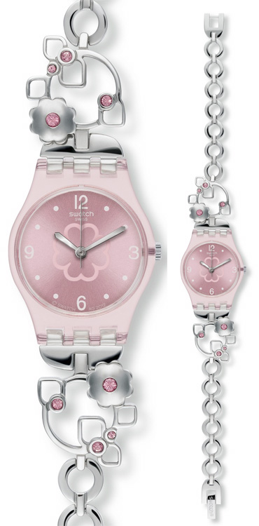 Swatch Silver Flowers LP130G