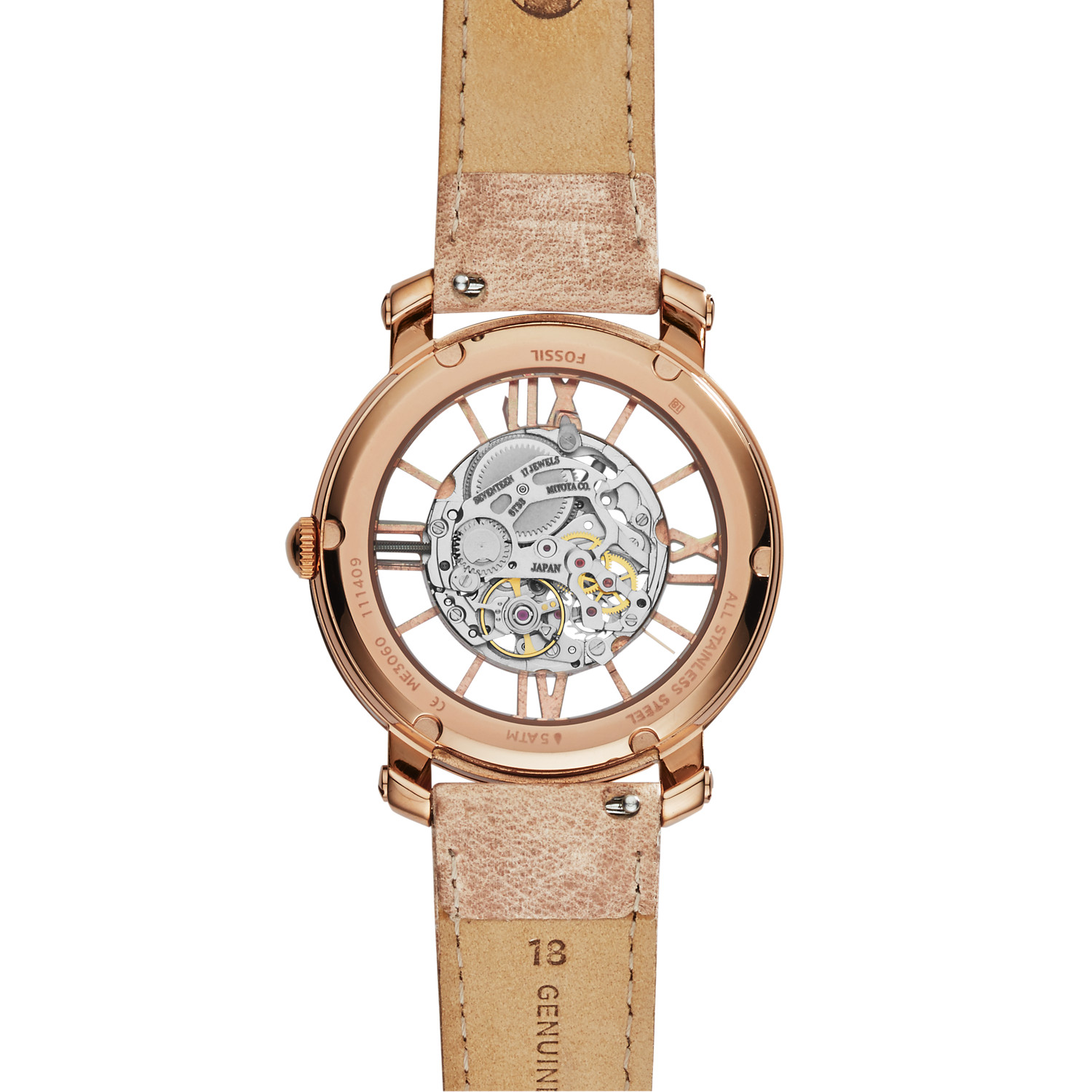 zegarek Fossil ME3060 różowe złoto Trend - miniatura 4