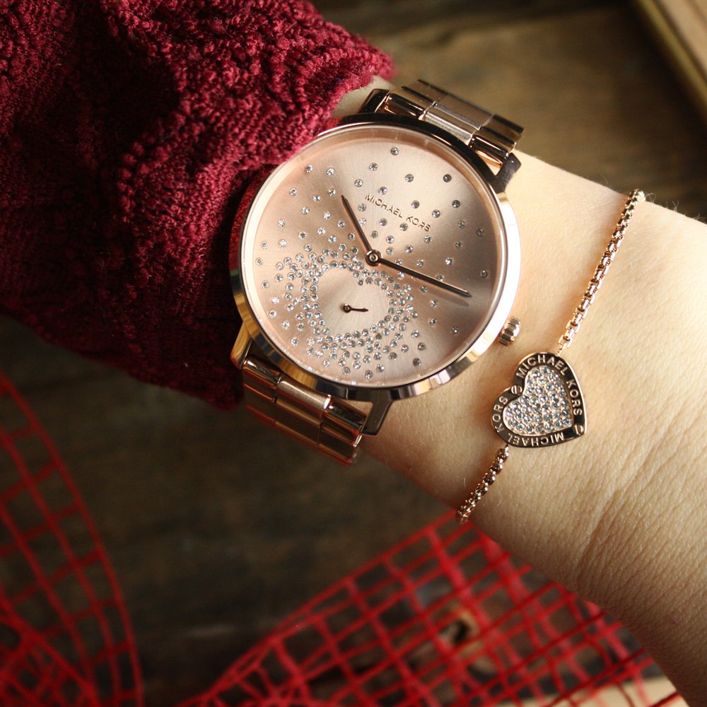 zegarek Michael Kors MK3621 różowe złoto Jaryn - miniatura 4