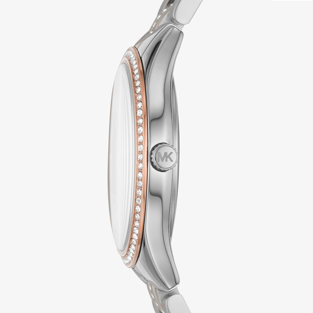 Michael Kors MK3929 zegarek srebrny fashion/modowy Lauryn bransoleta - miniatura 5