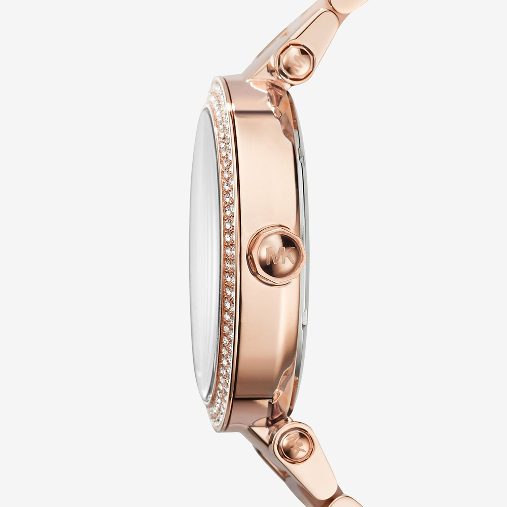 Michael Kors MK6176 zegarek różowe złoto fashion/modowy Parker bransoleta - miniatura 5