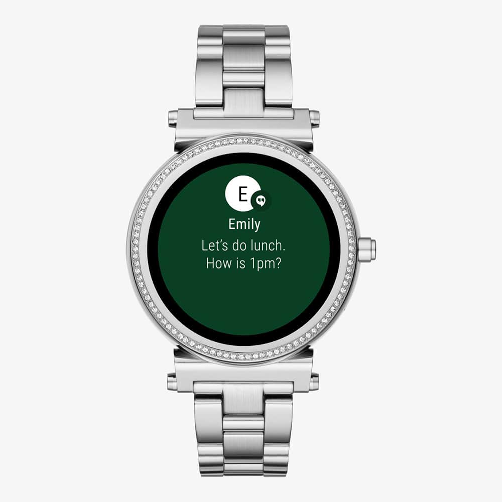 Michael Kors MKT5020 SOFIE Smartwatch Access Smartwatch fashion/modowy zegarek srebrny - miniatura 6