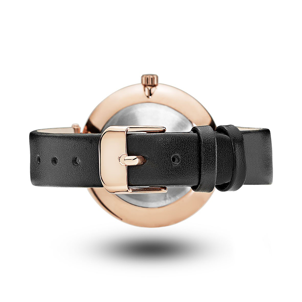 Mockberg MO110 SIGRID BLACK Petite klasyczny zegarek różowe złoto - miniatura 6