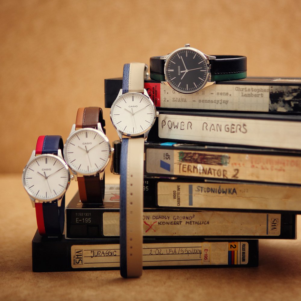 Casio Vintage MTP-E133L-5EEF męski zegarek VINTAGE Perfect Duo pasek - miniatura 3
