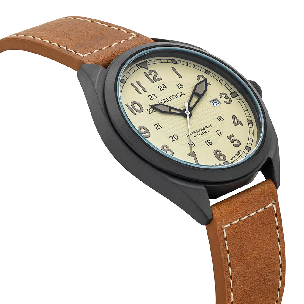 Nautica NAPBTP003 zegarek czarny klasyczny Pasek pasek - miniatura 5