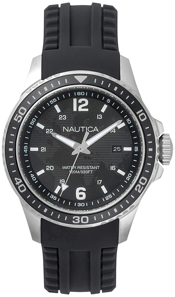 Nautica Freeboard Black Sport Watch NAPFRB001
