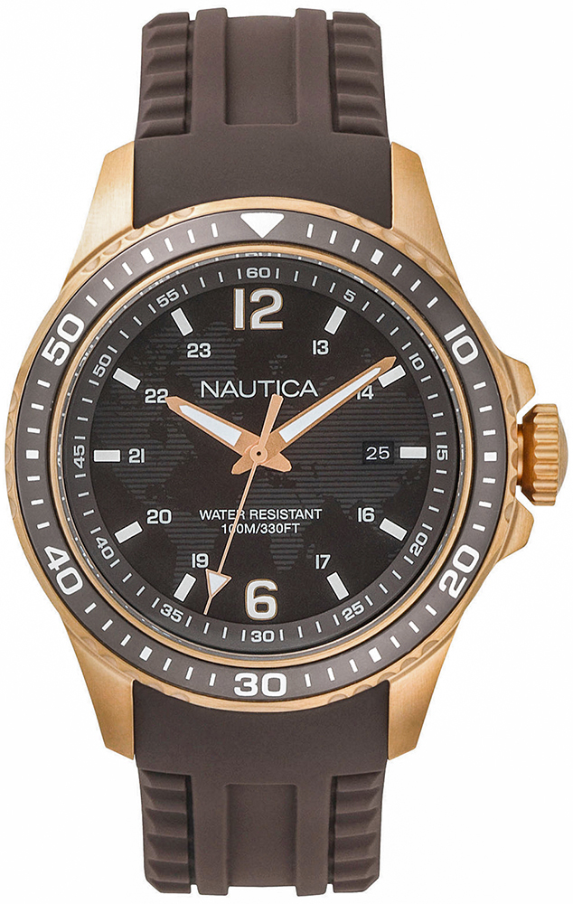 Nautica Freeboard Brown Sport Watch NAPFRB004
