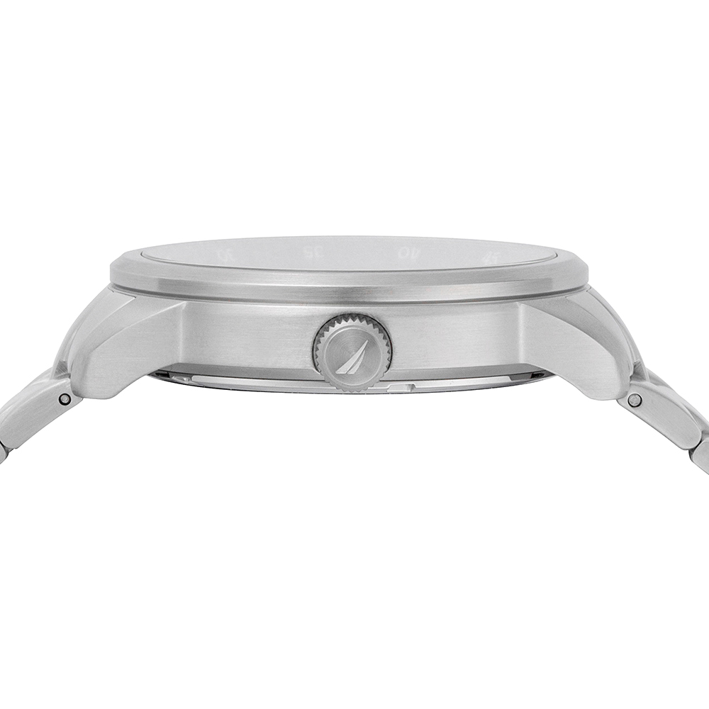Nautica NAPFRL005 zegarek srebrny klasyczny Bransoleta bransoleta