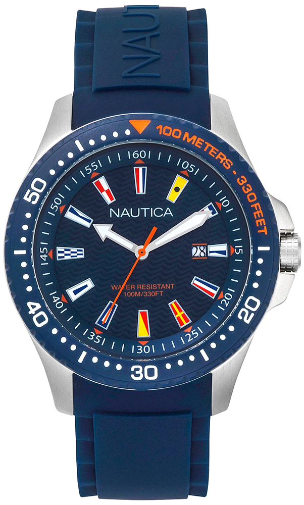 Nautica Jones Beach Navy Silicone Watch NAPJBC002